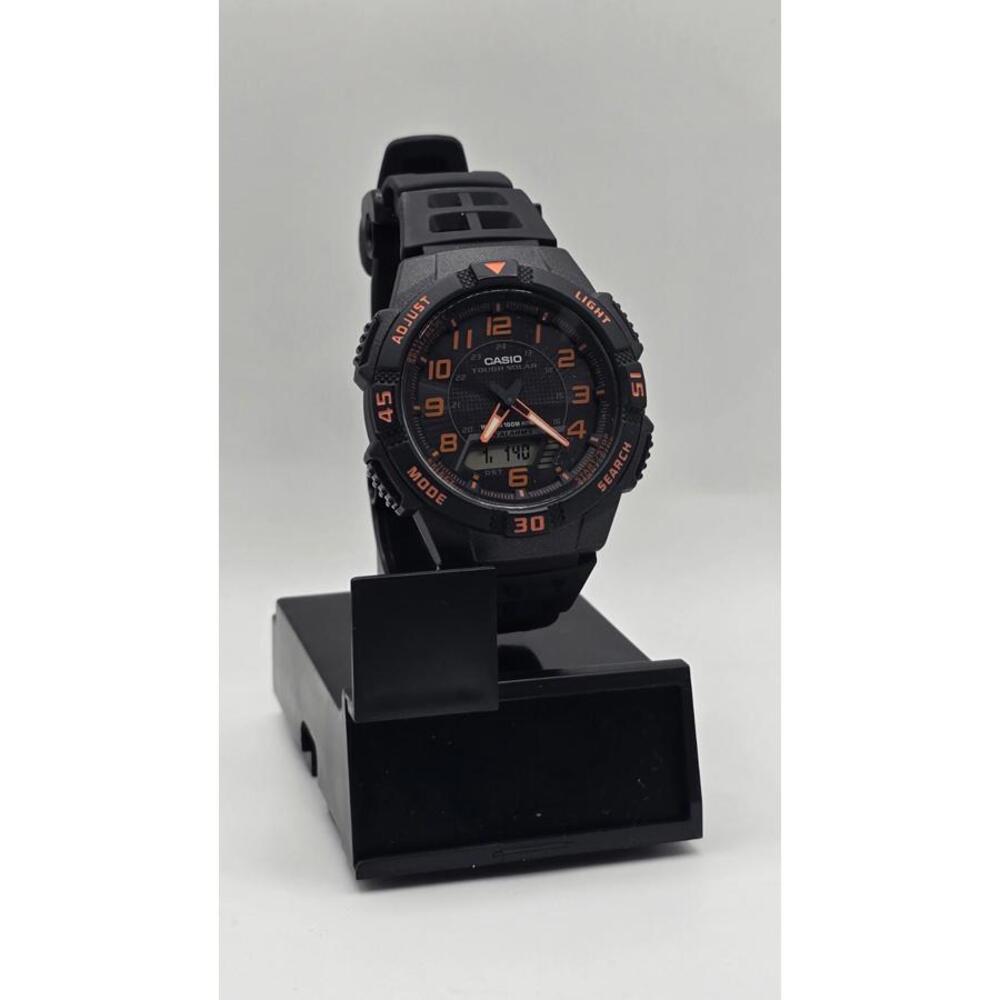 Casio watch Digital Analog Tough Solar AQS800W-1B2V Men's World Time 5 Alarms - Picture 2 of 4